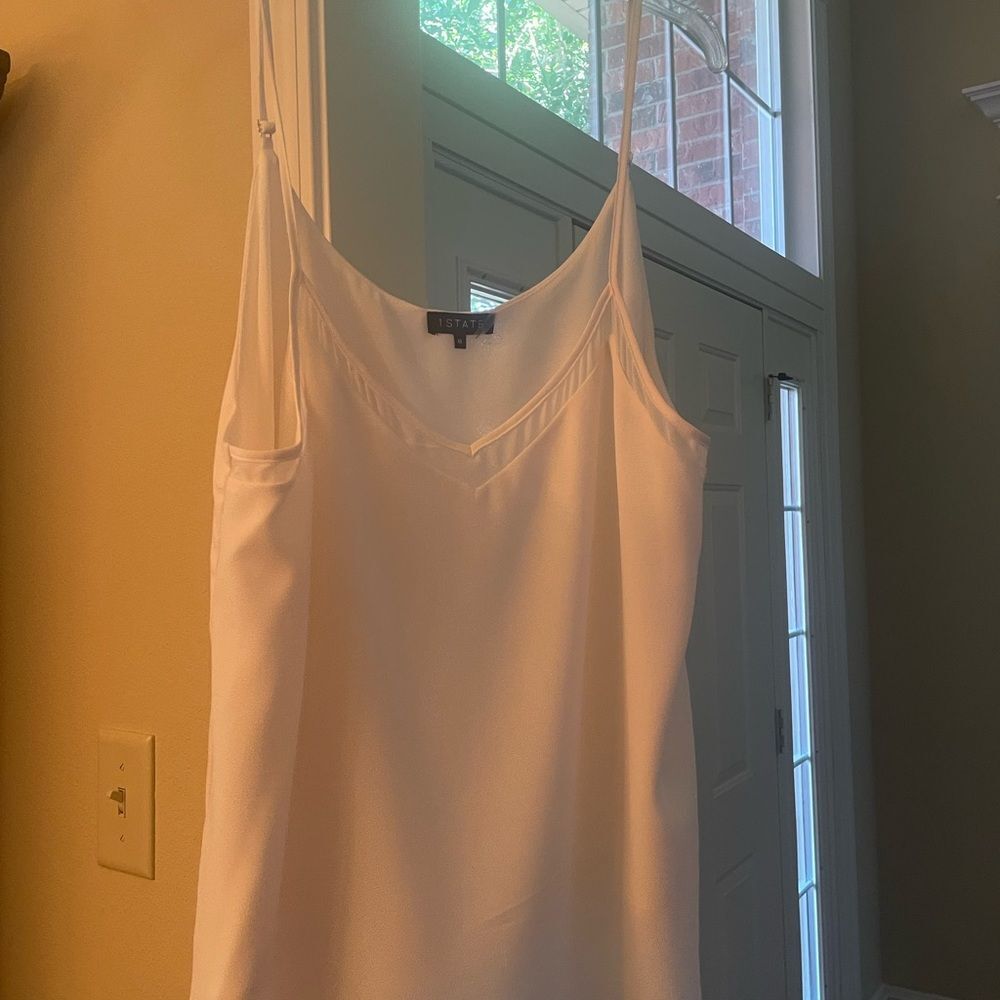 1. State white layered chiffon cami size XL